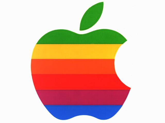 APPLE - BAREVNE LOGO